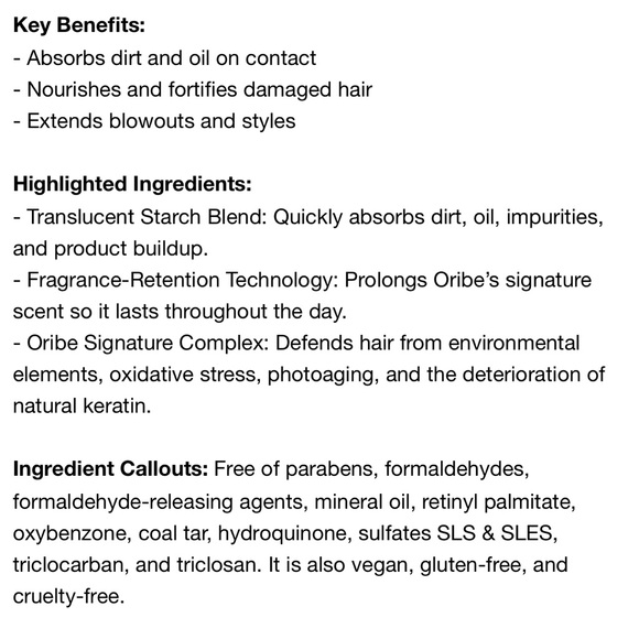 NWT ORIBE Gold Lust Dry Shampoo Spray (BNIB) - Picture 11 of 13